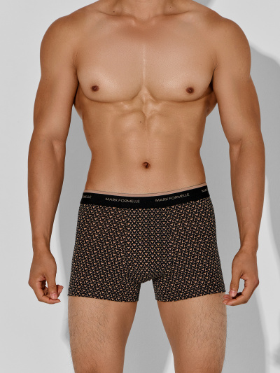 Трусы Mark Formelle 411228-2/25-5164П-5 беж_узор_на_черном_бежевый - фото 7