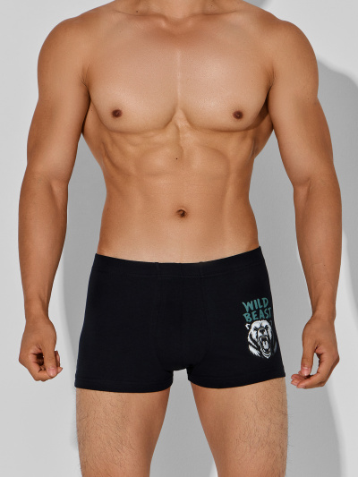 Трусы Mark Formelle 411229-2/25-5165П-5 черный_медведи_на_сером_меланже_3_сл_1тр_на_ЛВ_дет - фото 8