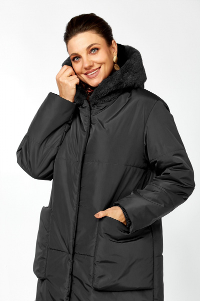 Пальто Lady Secret 8296 черный - фото 6