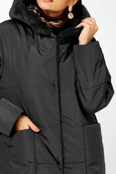 Пальто Lady Secret 8296 черный - фото 7