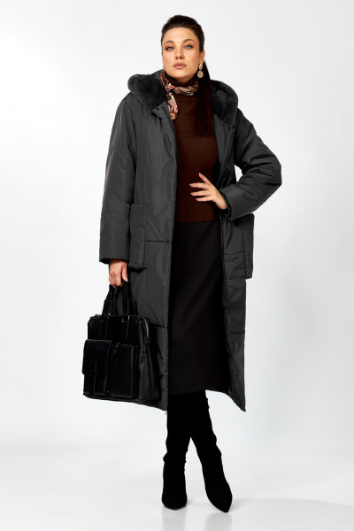 Пальто Lady Secret 8296 черный - фото 2