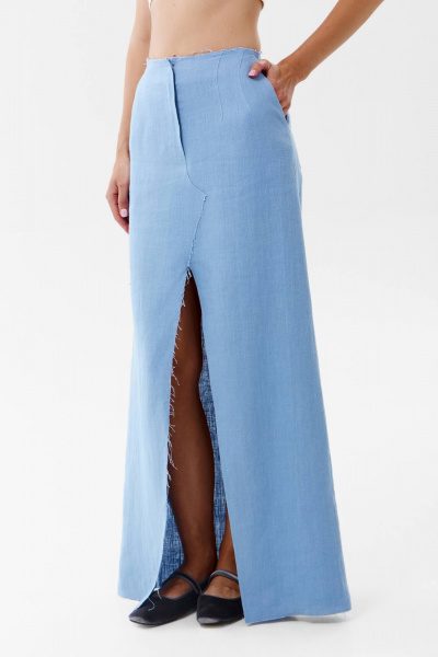 Юбка SHLOMO 7-6 голубой - фото 2