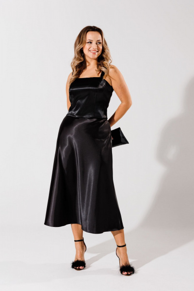 Топ, юбка Anelli 1753 черный - фото 5