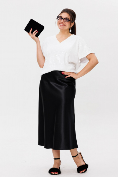Топ, юбка Anelli 1753 черный - фото 10