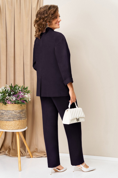 Блуза, брюки, жакет VOLNA 1429 баклажан - фото 6