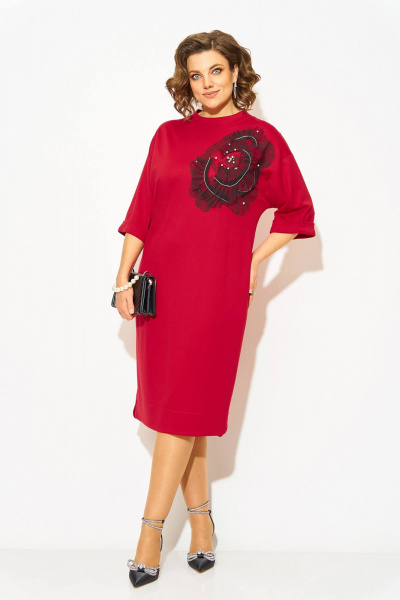 Платье Liliana 1464 алый - фото 1