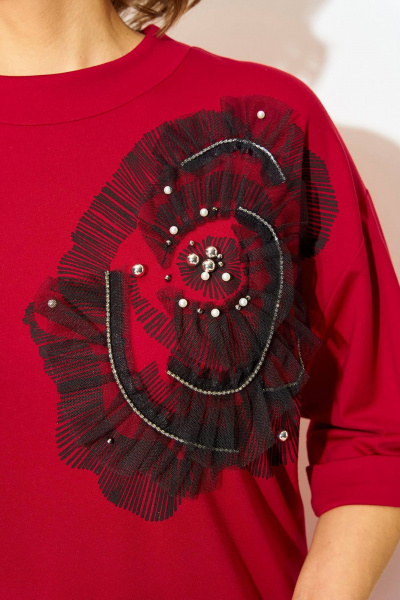 Платье Liliana 1464 алый - фото 4