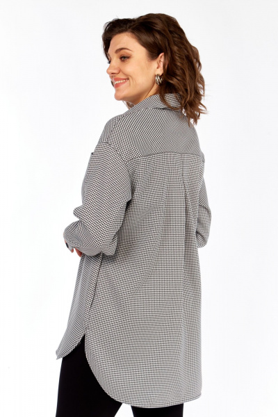 Рубашка Avenue 0344 гусиная_лапка_черный+белый - фото 7