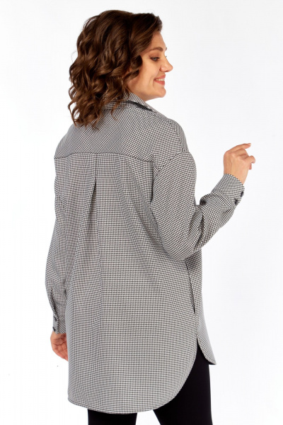 Рубашка Avenue 0344 гусиная_лапка_черный+белый - фото 6