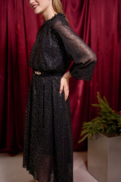 Платье, пояс Lokka 1746 черный - фото 2