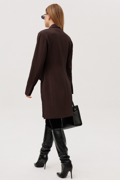 Платье Ambera Style 1135-2 коричневый - фото 5
