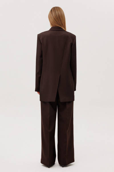 Брюки, жакет, жилет Amberа Style 3018-2 шоколад - фото 5