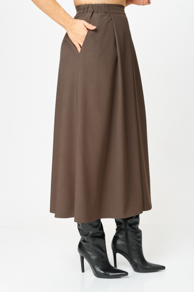 Бомбер, юбка Aira Style 24131-1 шоколадный - фото 12