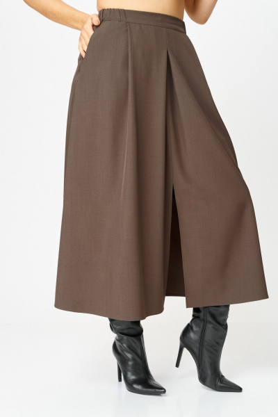 Бомбер, юбка Aira Style 24131-1 шоколадный - фото 11