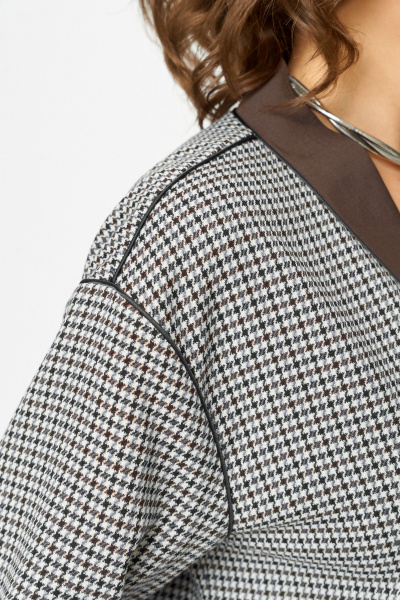 Бомбер, юбка Aira Style 24131-1 шоколадный - фото 10