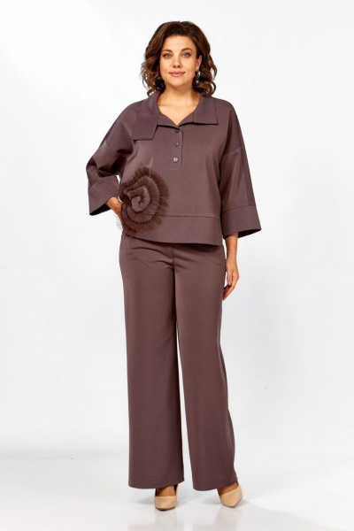 Блуза, брюки ZigzagStyle 559-2 капучино - фото 1