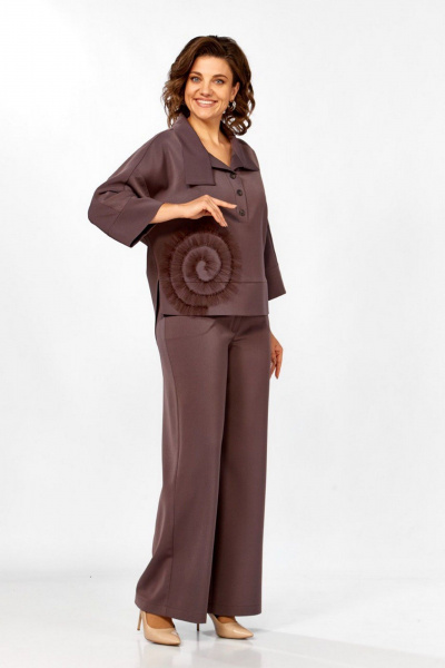 Блуза, брюки ZigzagStyle 559-2 капучино - фото 2