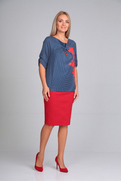 Блуза Gamma Gracia 203 синий - фото 2