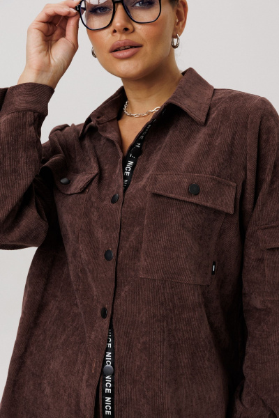 Рубашка Anelli 1746-1 капучино - фото 8