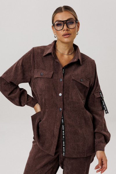 Рубашка Anelli 1746-1 капучино - фото 4