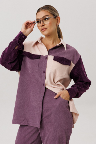 Рубашка Anelli 1748 цветение_сирени - фото 5