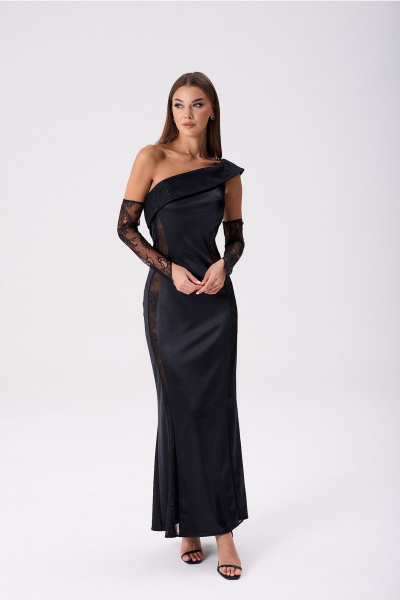 Платье Lady Line 0425 черный - фото 14