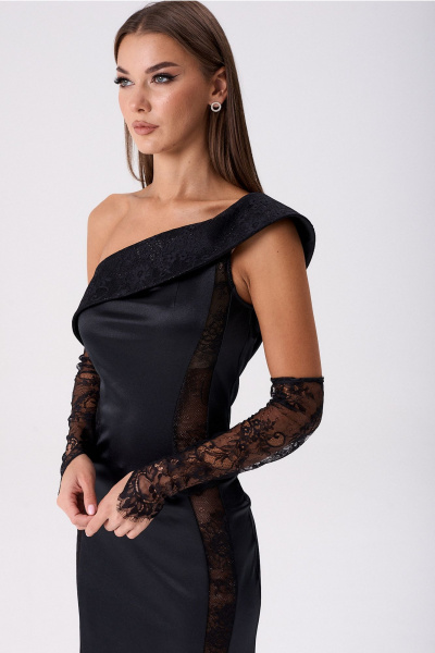 Платье Lady Line 0425 черный - фото 12