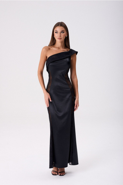 Платье Lady Line 0425 черный - фото 7