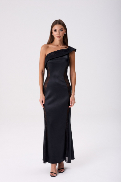 Платье Lady Line 0425 черный - фото 1