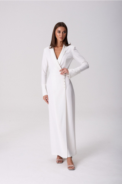 Платье Lady Line 1325 белый - фото 2
