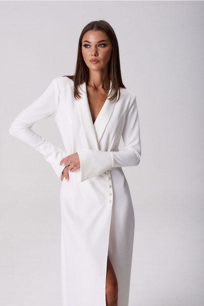 Платье Lady Line 1325 белый - фото 8