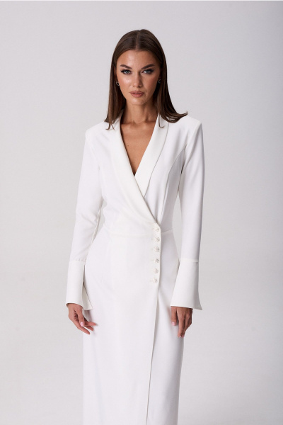 Платье Lady Line 1325 белый - фото 5