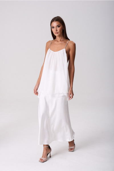 Блуза, юбка Lady Line 1725 белый - фото 11