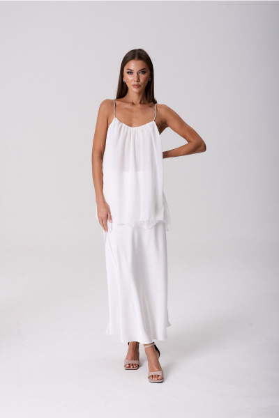 Блуза, юбка Lady Line 1725 белый - фото 10