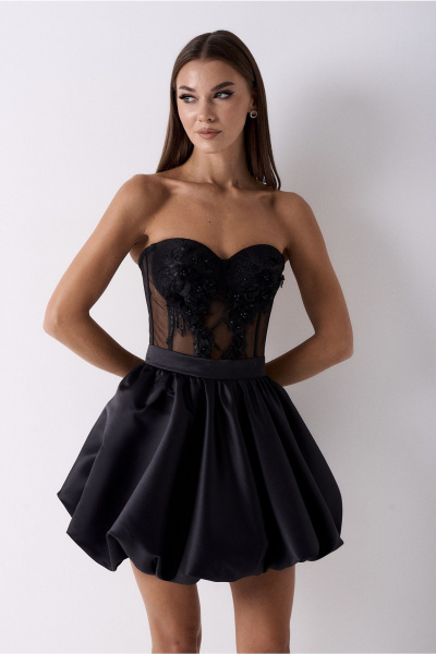 Корсет, юбка Lady Line 0925 черный - фото 8