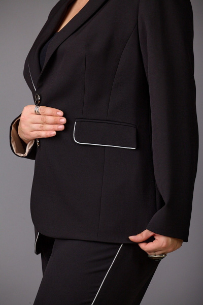 Брюки, жакет Rosheli 1162 черный - фото 9