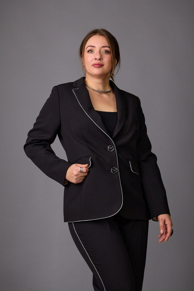 Брюки, жакет Rosheli 1162 черный - фото 5