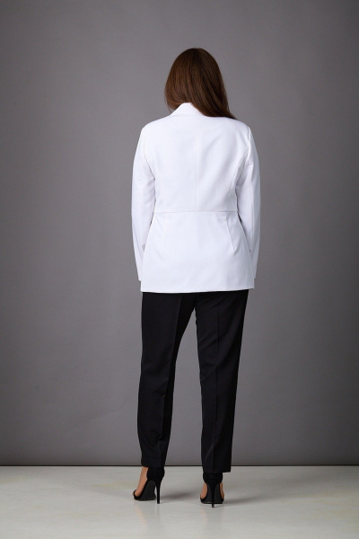 Брюки, жакет Rosheli 1164 белый/черный - фото 5