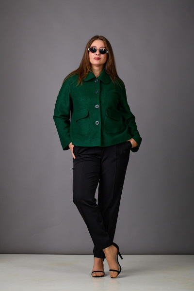 Жакет Rosheli 1165 темно-зеленый - фото 4