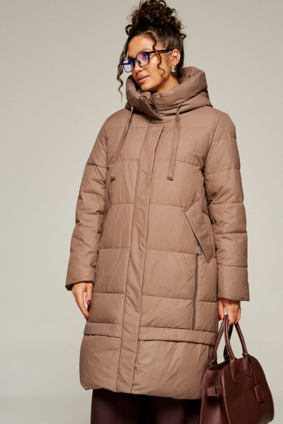 Пальто Beautiful&Free 8022 какао - фото 4