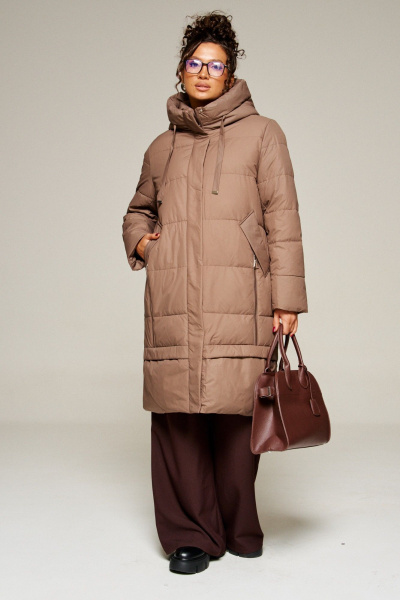 Пальто Beautiful&Free 8022 какао - фото 3