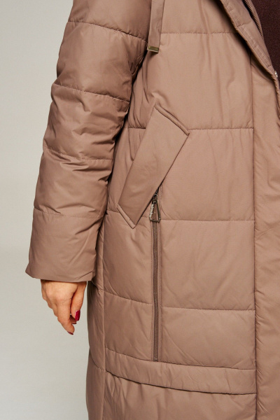 Пальто Beautiful&Free 8022 какао - фото 7