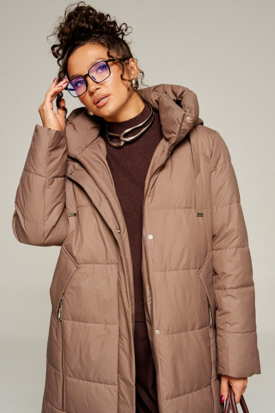 Пальто Beautiful&Free 8022 какао - фото 6