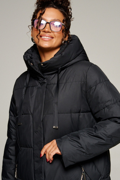 Пальто Beautiful&Free 8022 черный - фото 3