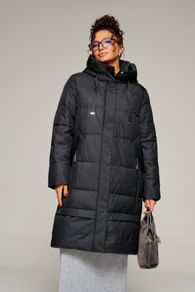 Пальто Beautiful&Free 8022 черный - фото 1