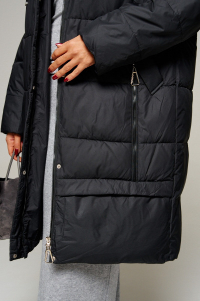 Пальто Beautiful&Free 8022 черный - фото 9