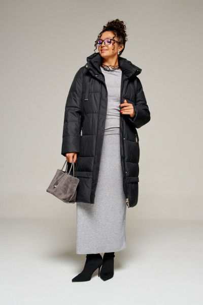 Пальто Beautiful&Free 8022 черный - фото 6