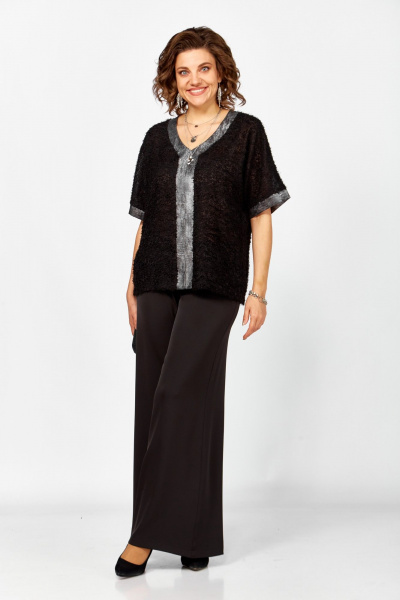 Блуза, брюки БагираАнТа 1057 черный - фото 3