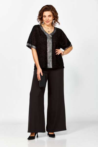 Блуза, брюки БагираАнТа 1057 черный - фото 1