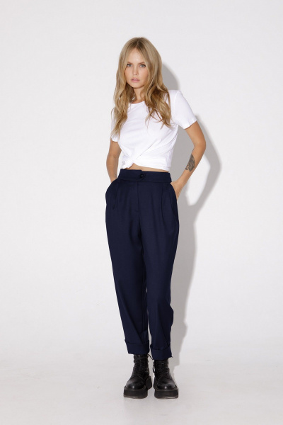 Брюки, жакет PiRS 4937 синий - фото 4